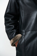 Herren Lammfellmantel