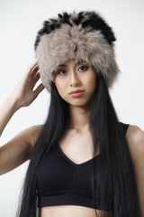 Damen Pelz Mütze  Peruke  zweifarbig, Leder Schmidt Online 