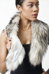 Schicker Damen Fell-Kragen in groß und lang mehrfarbig, Leder Schmidt Online 