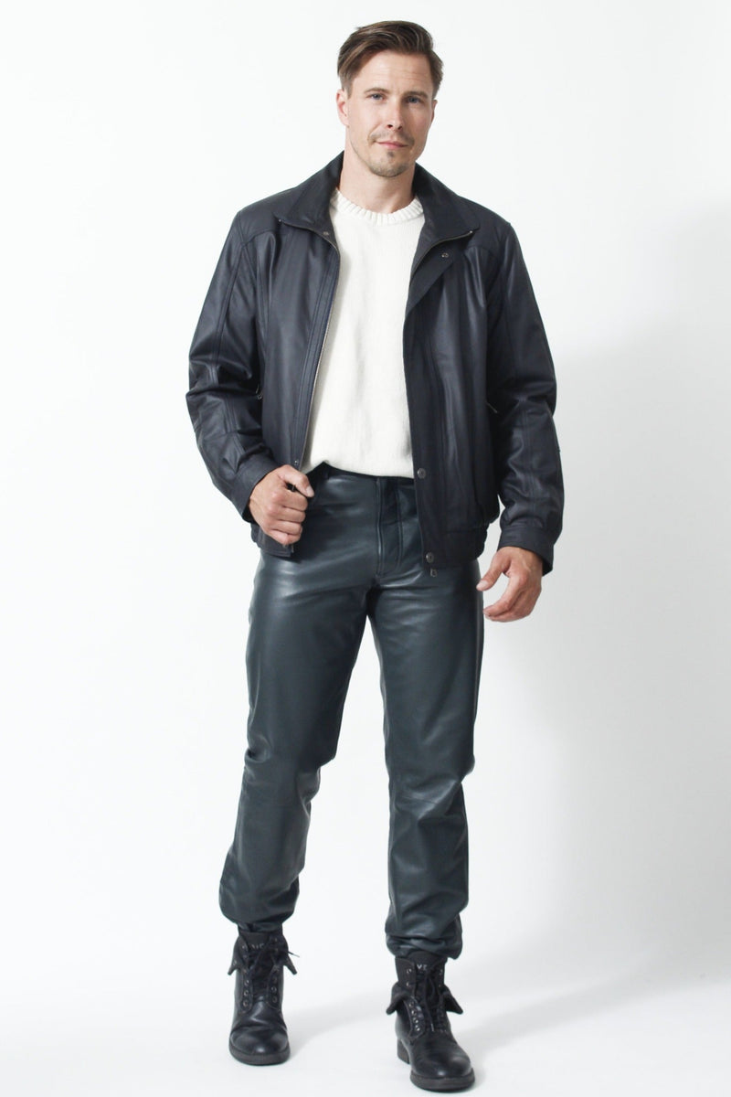 Top Herrenbundlederjacke aus Lammnappa mit leichter wattierung in 1A Quallität
